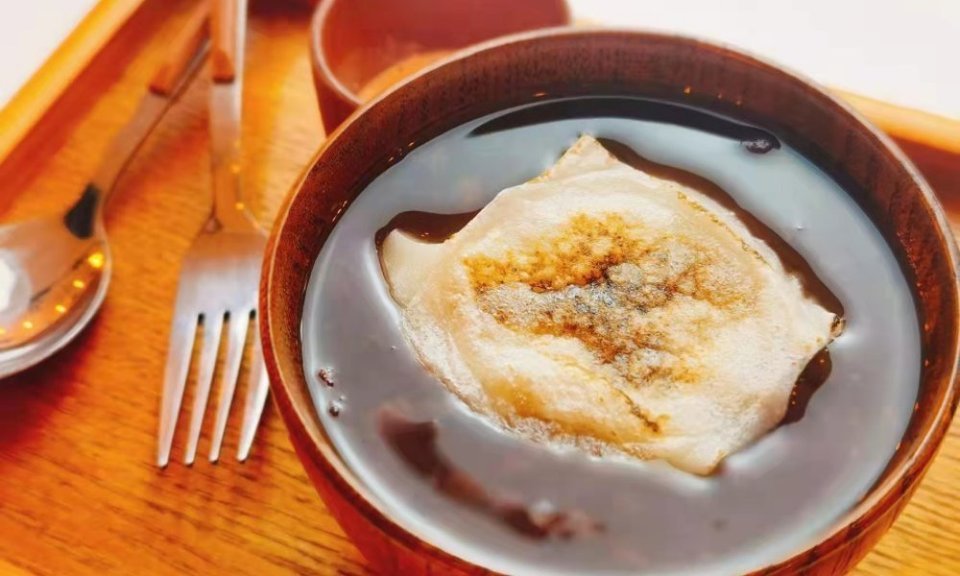 日式红豆年糕汤图片