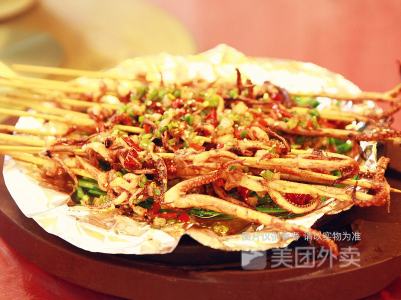 五花金针菇推荐菜:闫老二烧烤位于哈尔滨市巴彦县富民