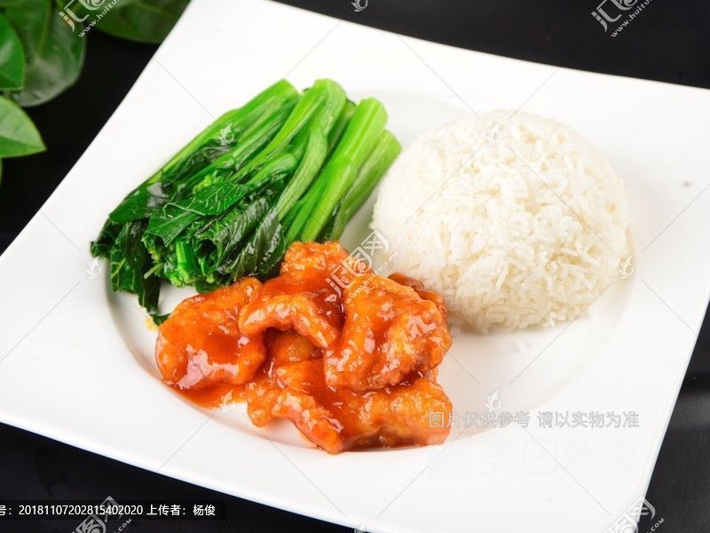 果汁猪扒饭图片