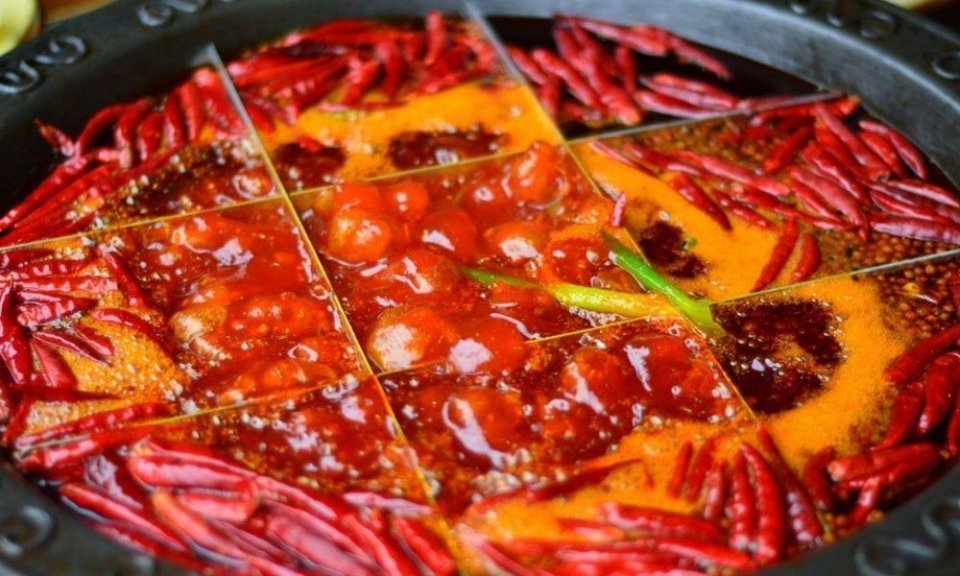 红油红汤锅底图片