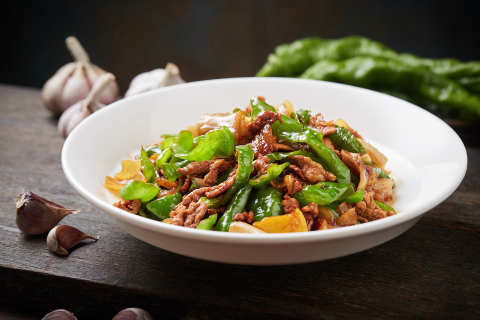 辣椒炒肉图片