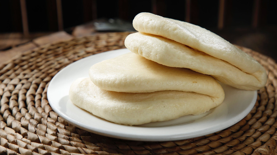 手工酵面荷叶饼图片