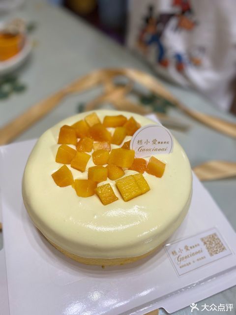 芒果流心蛋糕图片