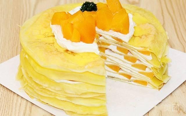 黄桃千层蛋糕图片
