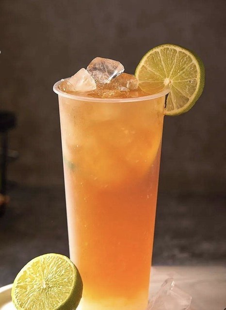 现捣柠檬茶图片