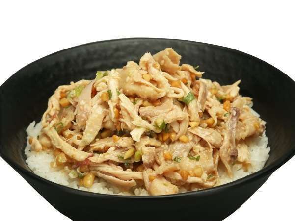 麻香手撕鸡饭图片