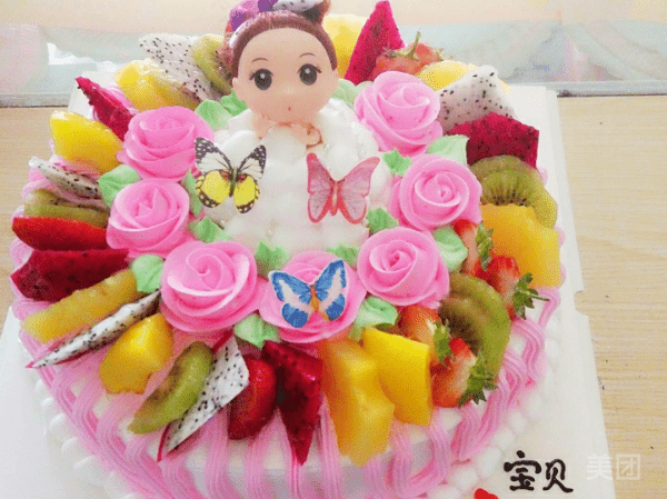 芭比娃娃系列水果蛋糕