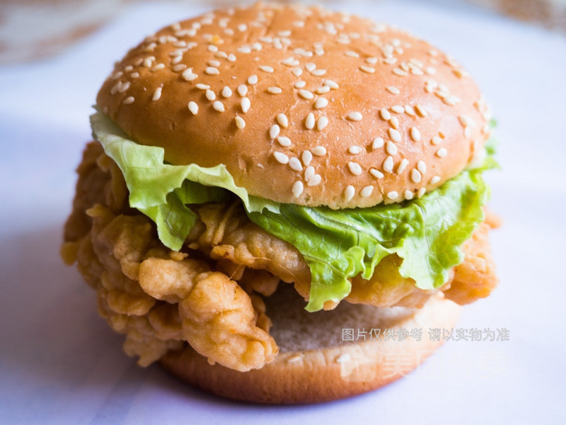 香辣双层鸡腿堡图片