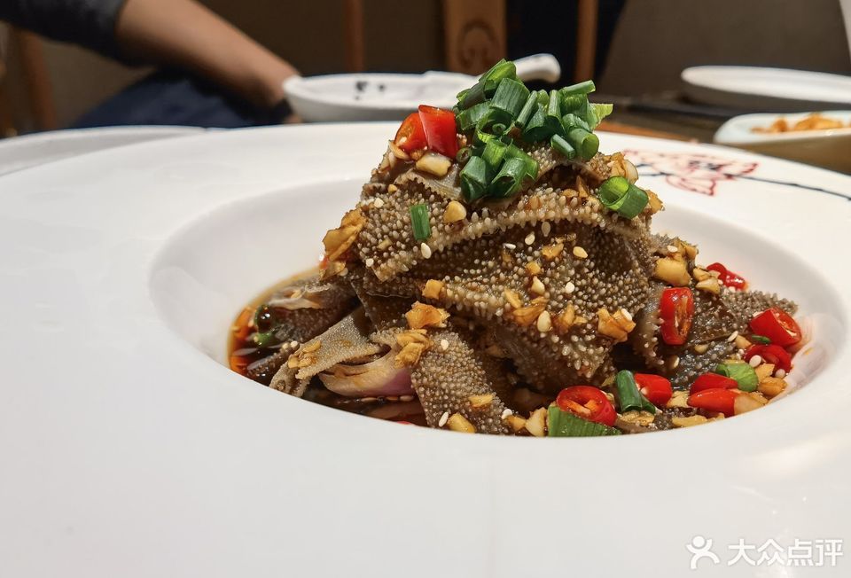 捞汁黑毛肚图片