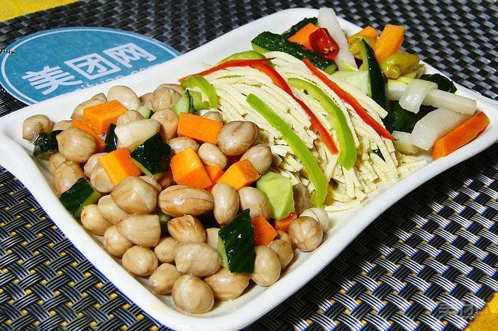 凉拌素三拼图片