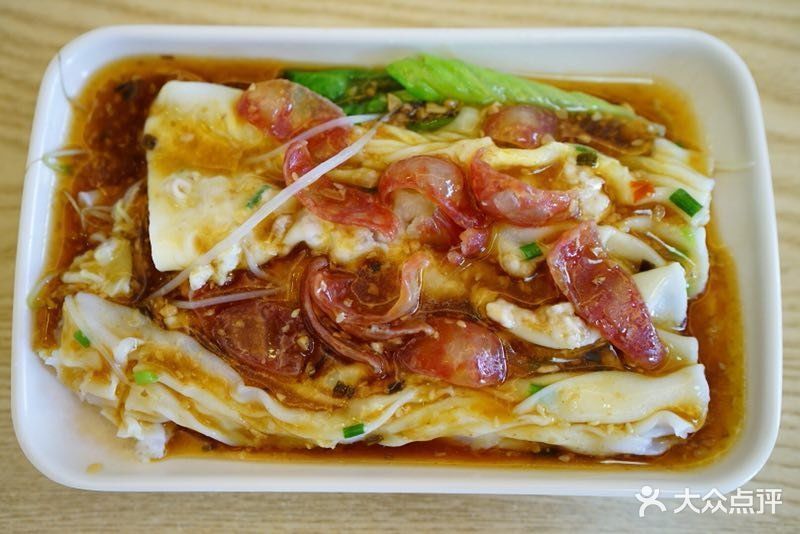 鲜虾鸡蛋香肠肠粉图片