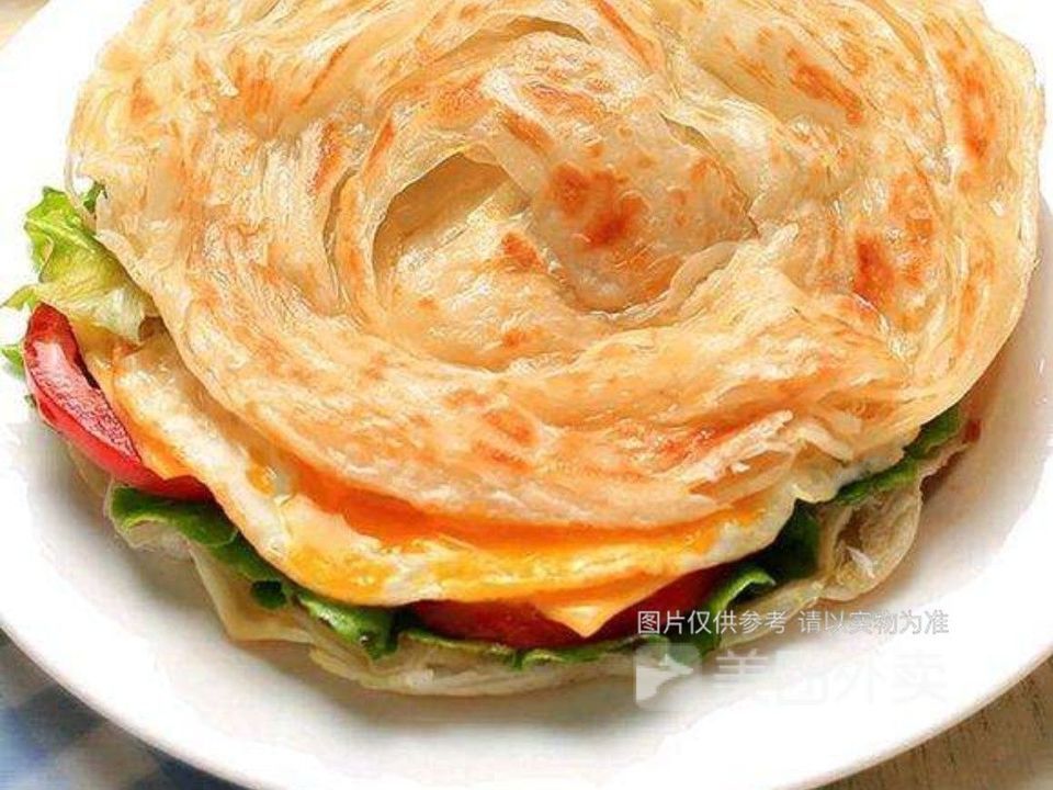 鸡扒原味手抓饼