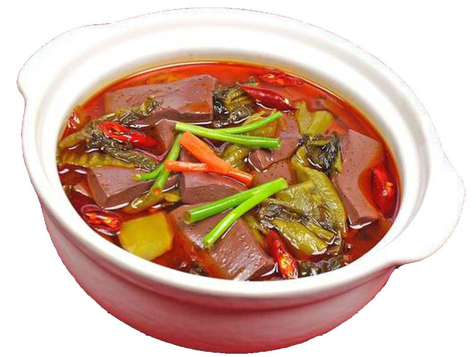 酸菜血旺图片