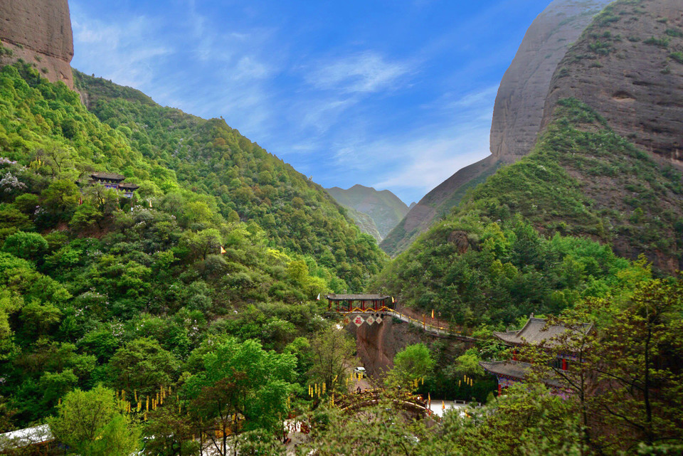 武山水簾洞景區圖片