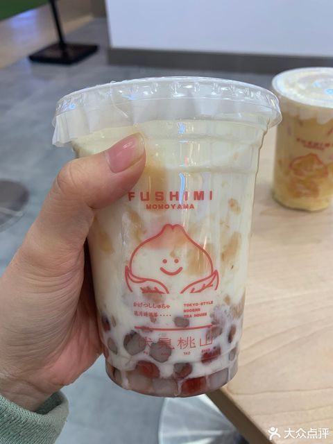 热超浓郁豆乳麻薯奶茶图片