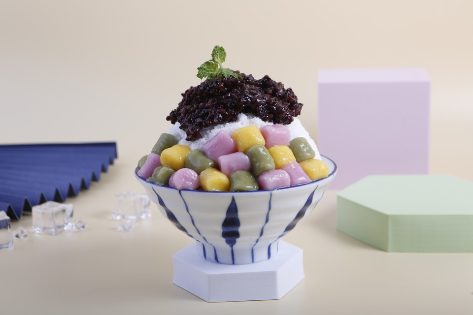 白雪冰汤圆图片