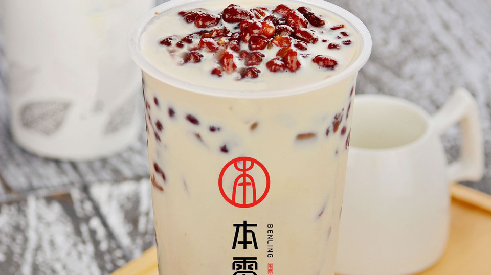 红豆奶茶图片