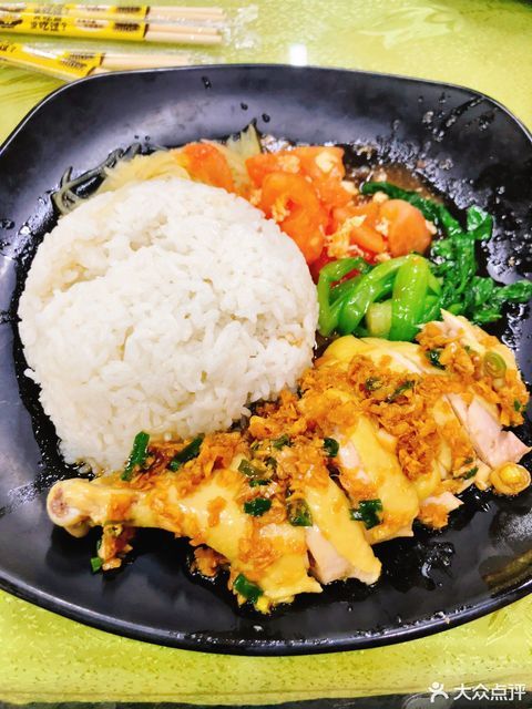 白切鸡腿饭图片