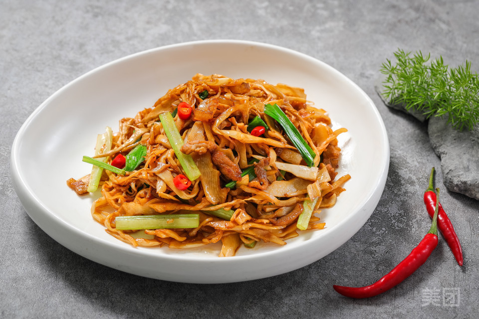 小炒野竹笋图片