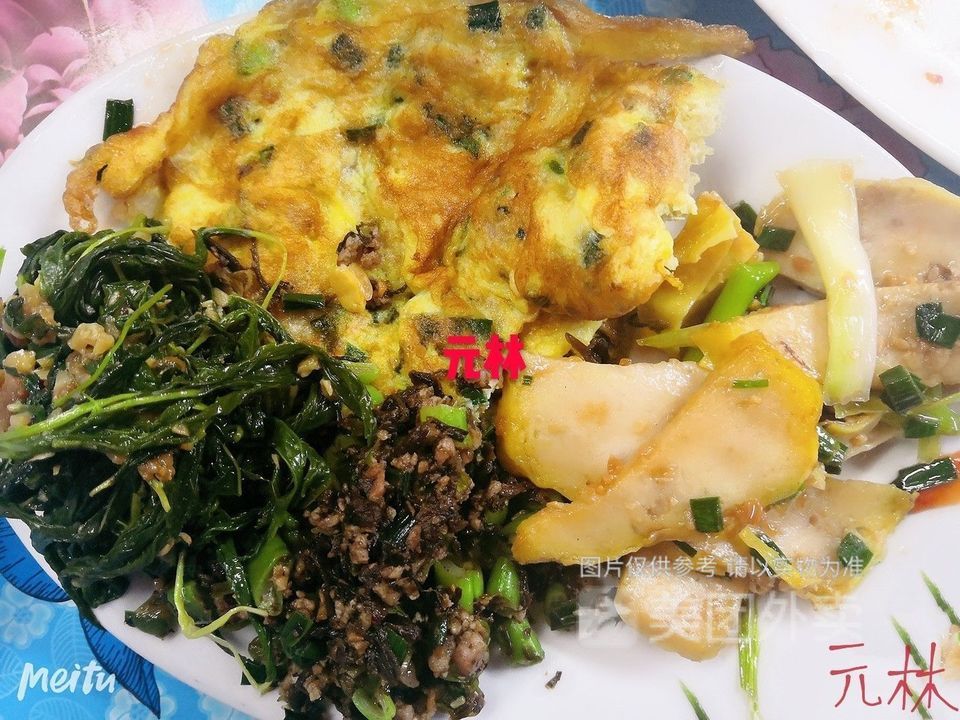 菜脯蛋四季豆红薯粥图片