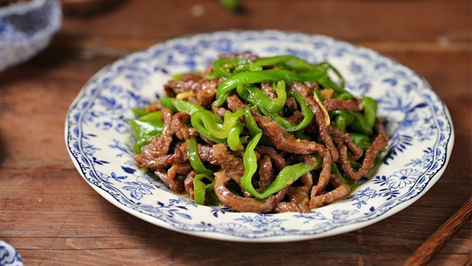尖椒炒牛肉图片