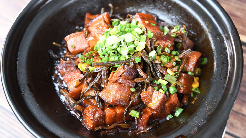 干豇豆红烧肉图片