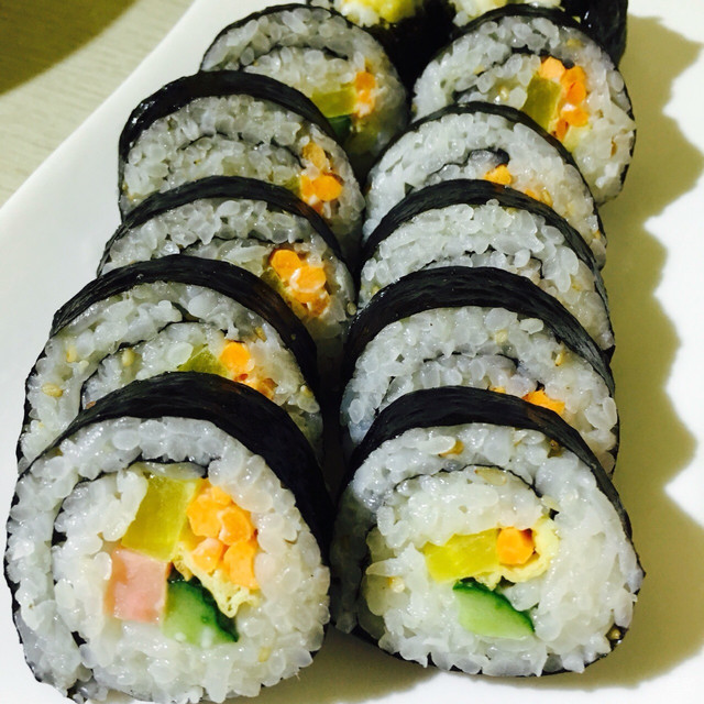 原味紫菜包饭图片