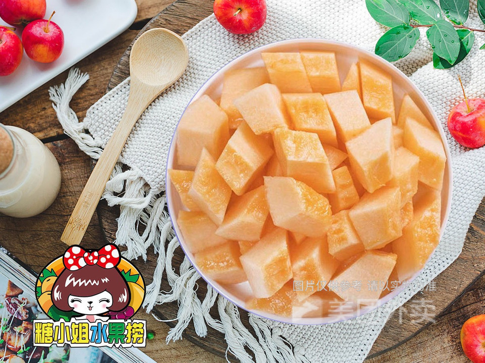 特甜哈密瓜果切图片