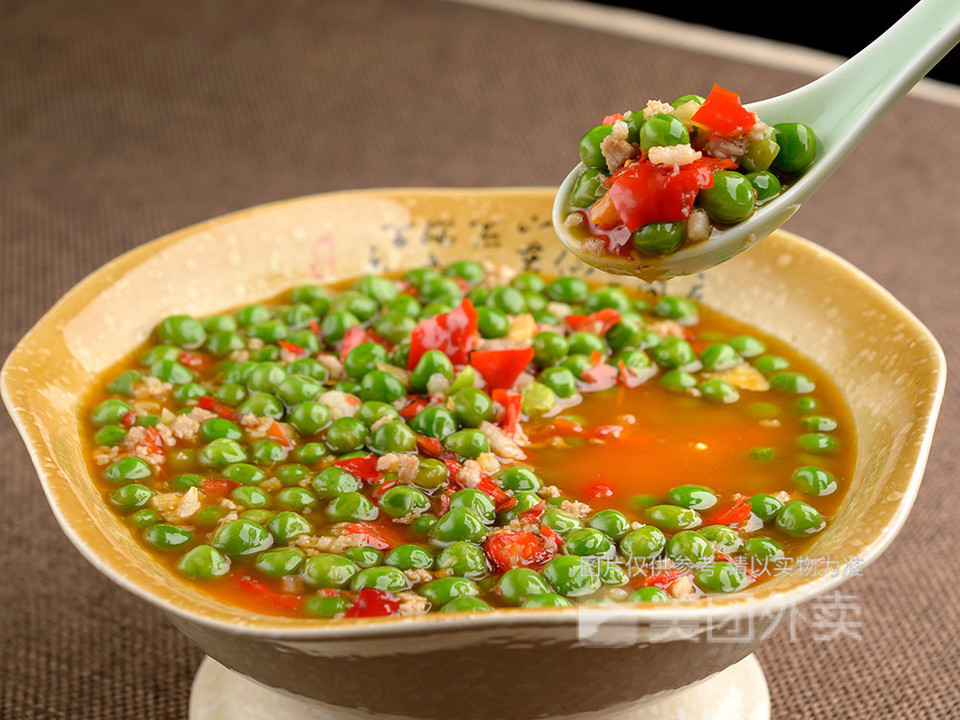 肉沫豌豆米图片