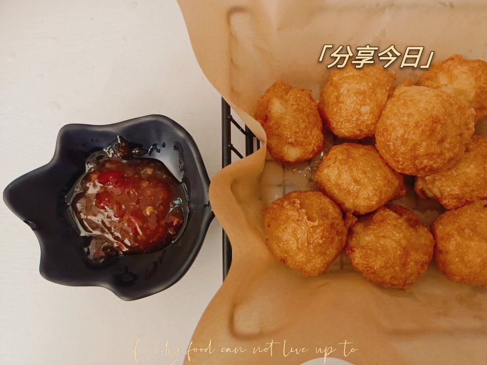 炸墨鱼丸(半份)图片