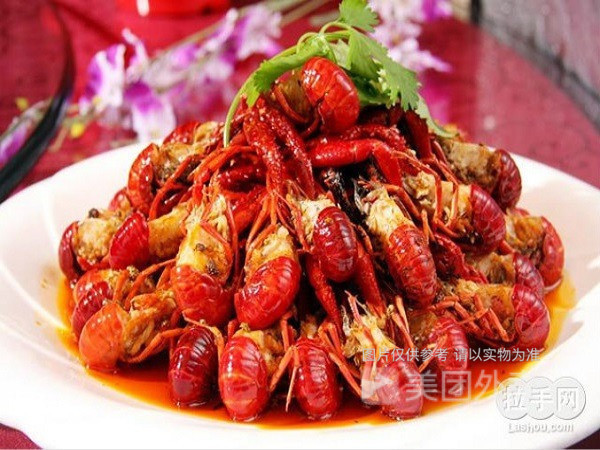去头去筋十三香小龙虾两斤带配菜图片