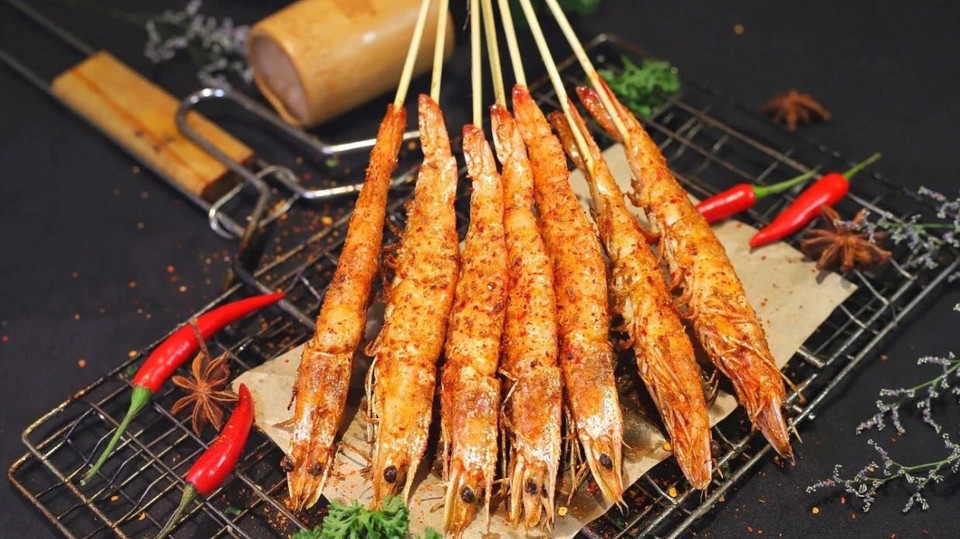 烤海虾图片