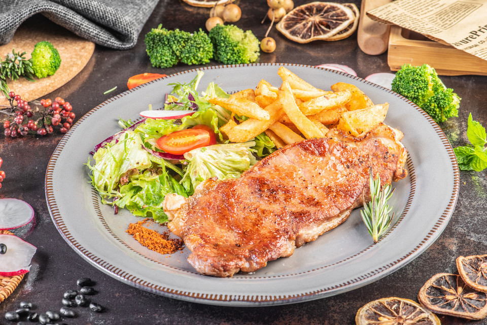 创意西冷牛排图片