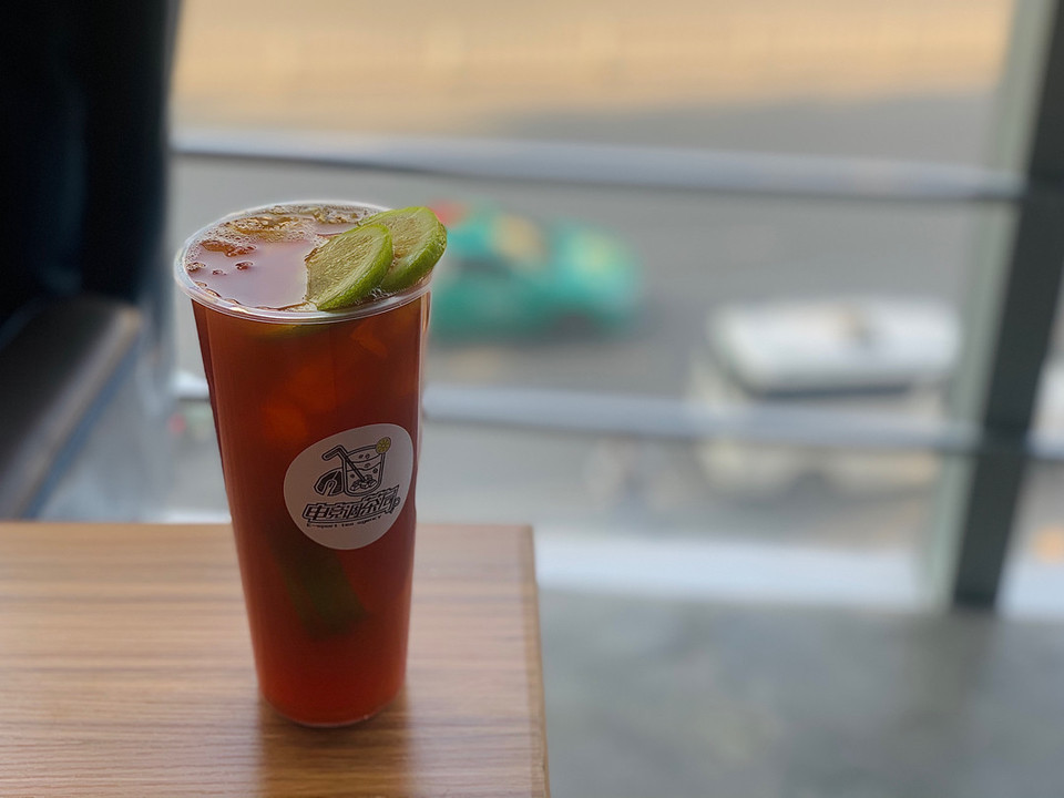 大红袍柠檬茶图片