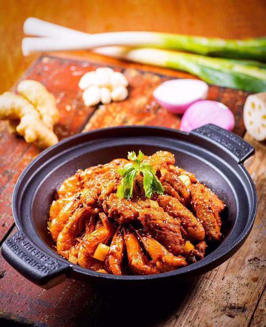 鸡公虾婆秘制干锅