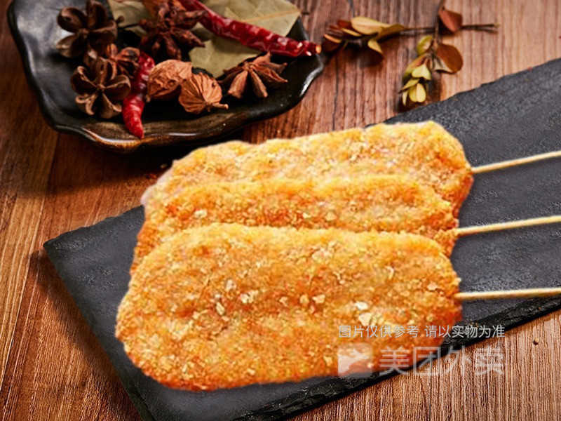 黄金虾皮鸡排图片