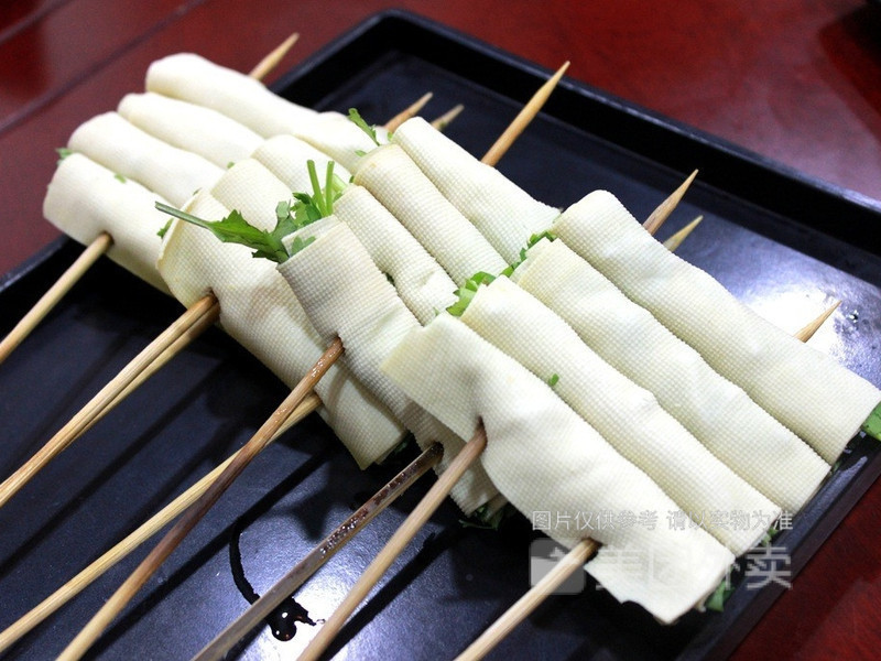 香菜豆皮卷图片
