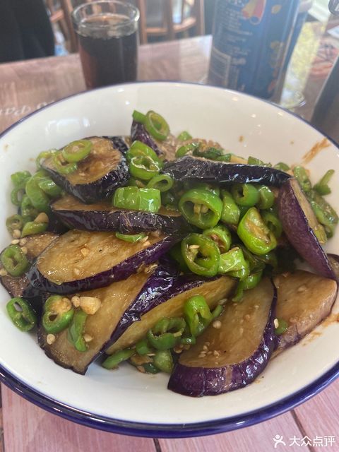 青椒煎茄子图片