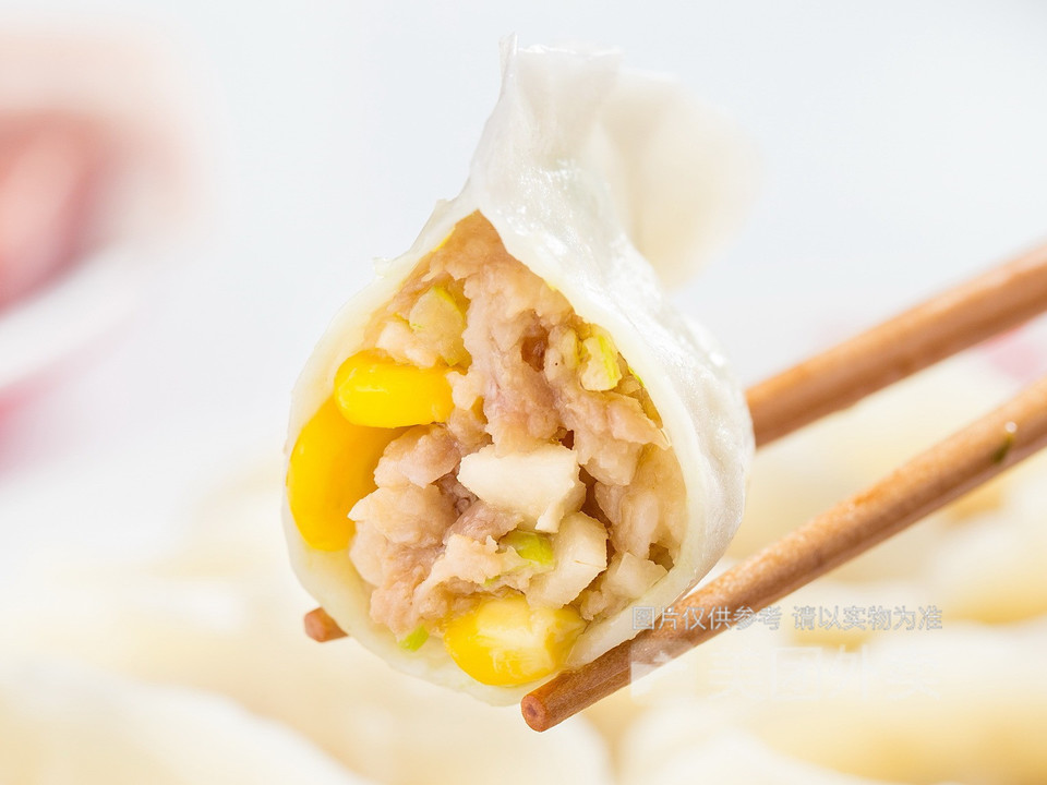 鲜肉玉米马蹄水饺图片