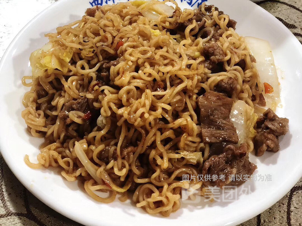 牛肉炒泡面图片