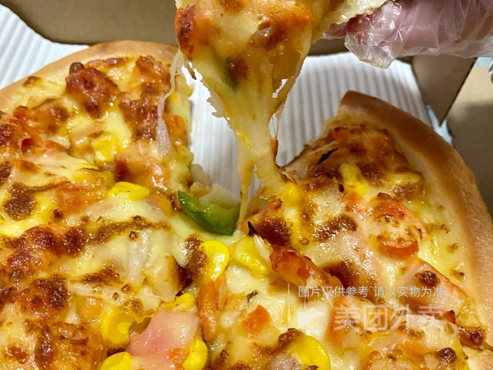 奥尔良鸡肉培根披萨图片