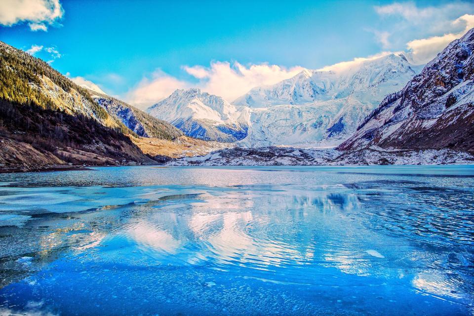 米堆冰川景区图片