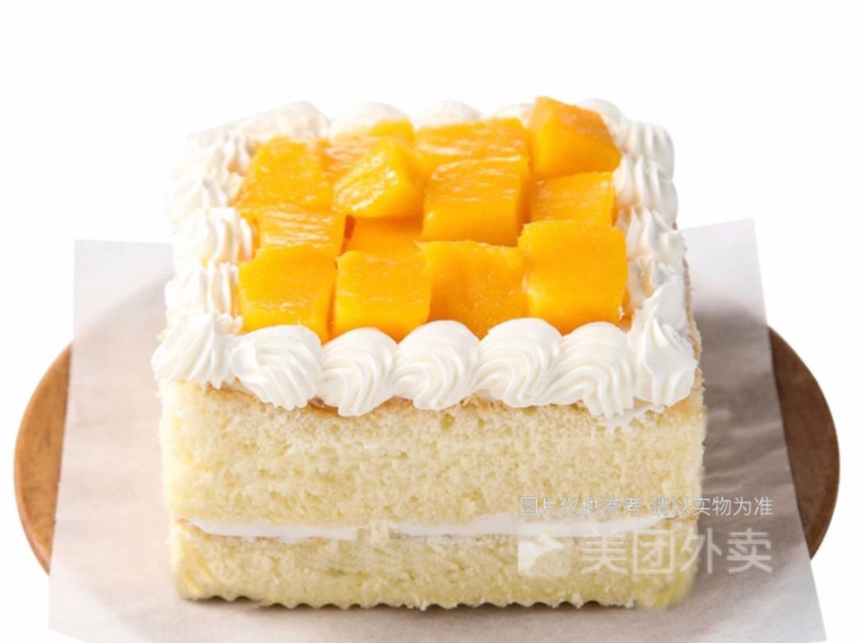 现做正方形水果小蛋糕便当盒装图片