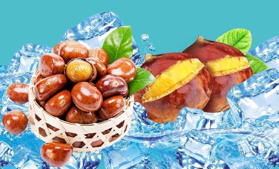 雪花冰板栗小份图片