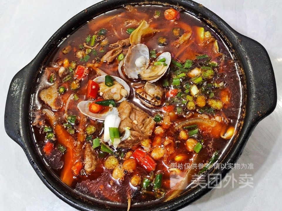 砂锅花甲鸡套饭图片