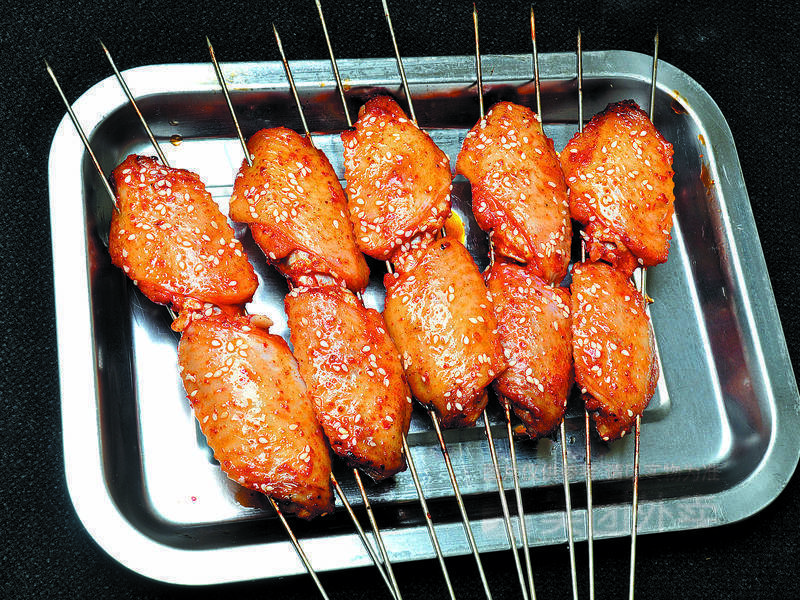 烤鸡翅图片