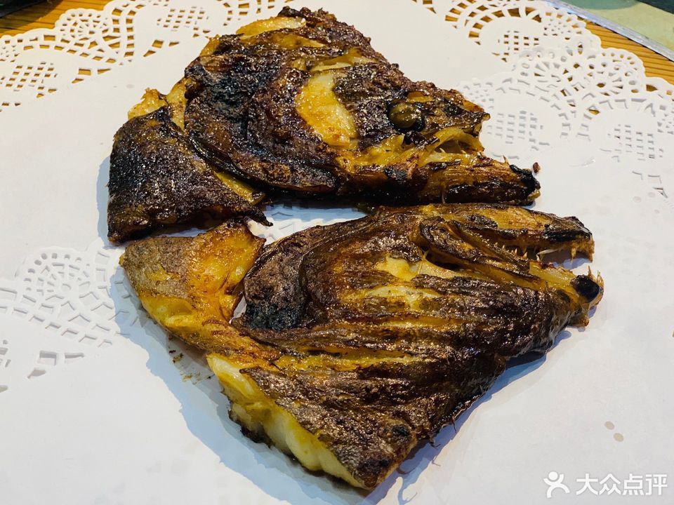 碳烤鲽鱼头
