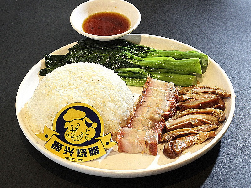 烧肉双拼饭图片