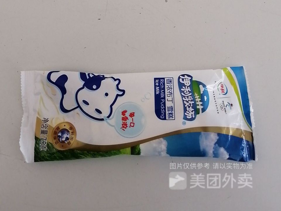 伊利牧场香浓布丁雪糕