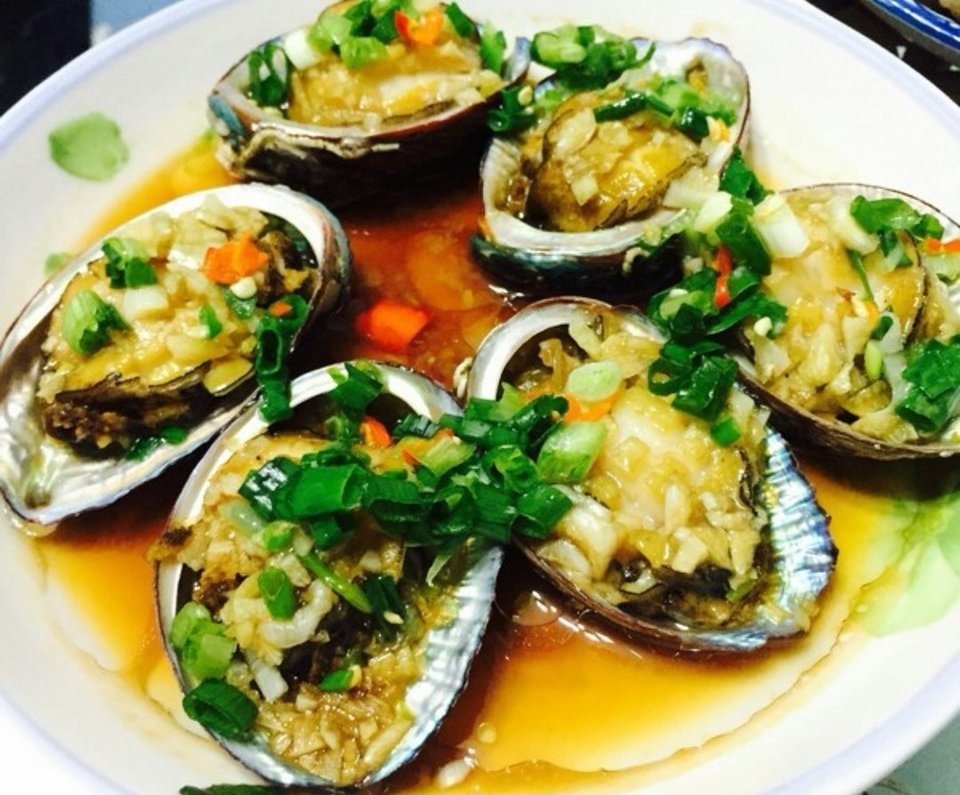 葱油小鲍鱼图片